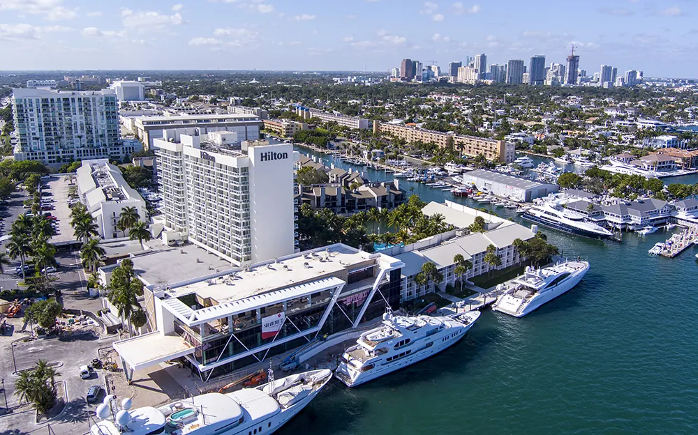 Latest progress flight over the same Fort Lauderdale waterfront site